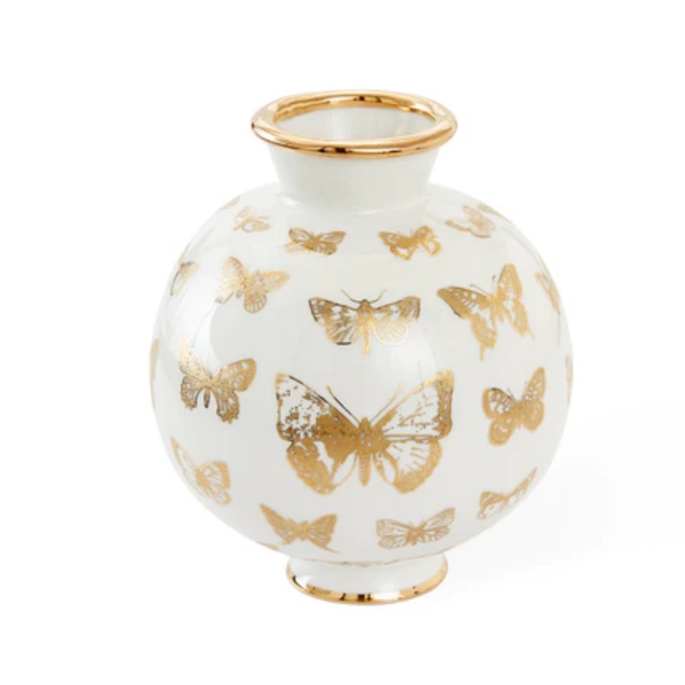 BOTANIST ROUND BUTTERFLY VASE Jonathan Adler